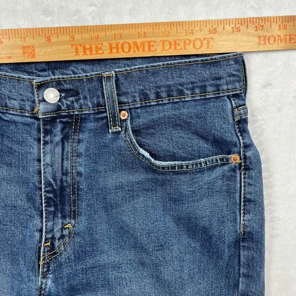 Levi's 527 Slim Bootcut Jeans Mens 33x32 (Fits 32x31) Blue Medium Wash Denim